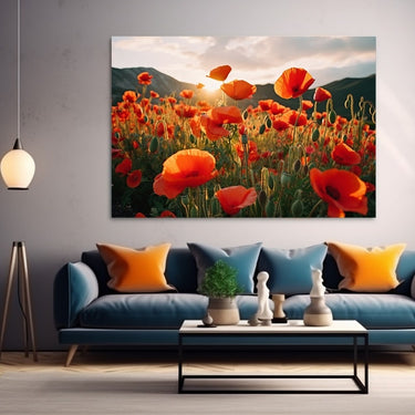 Poppy Flower Painting Image